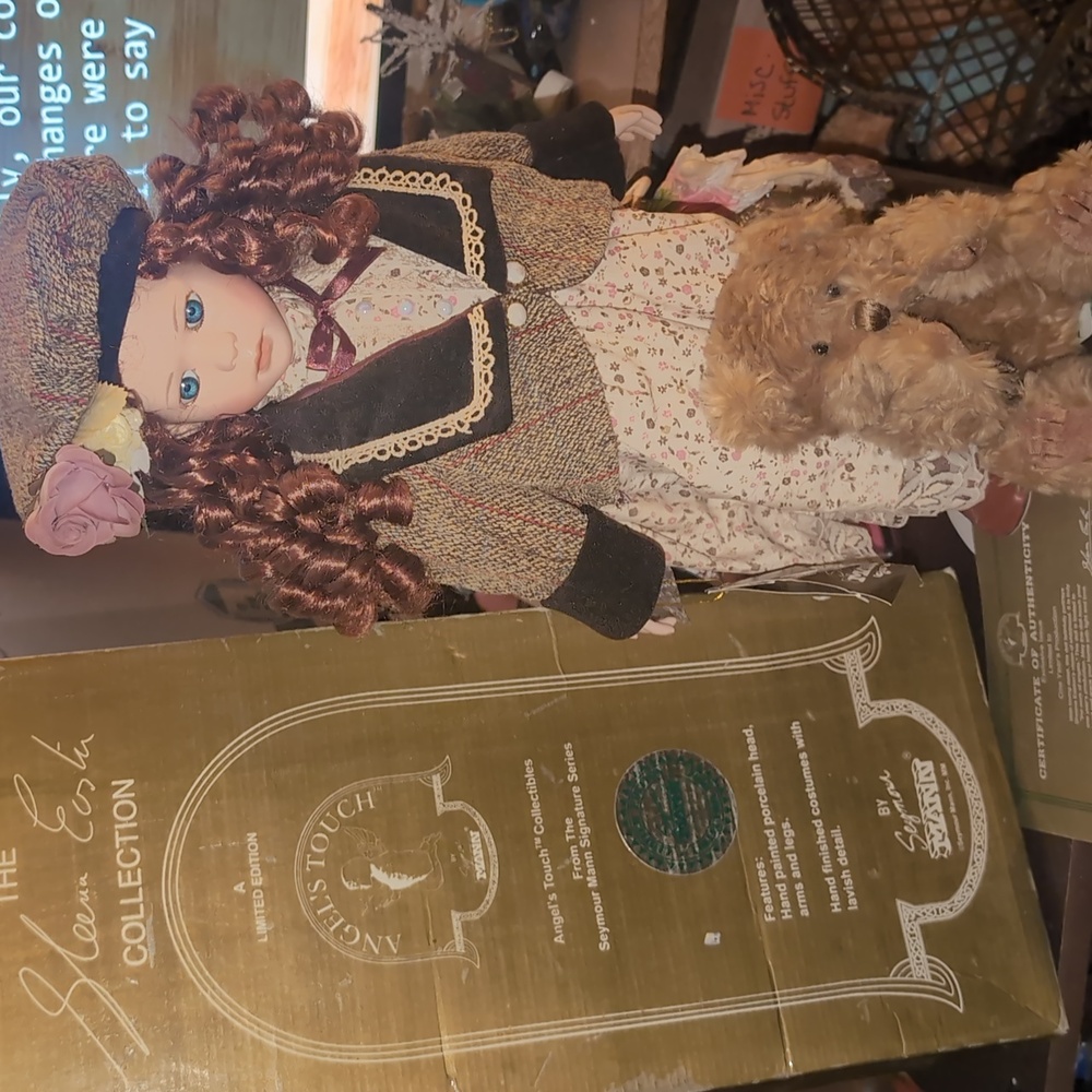 AVAILABLE - Vintage Seymore Mann Limited Edition porcelain doll "Coleen" 18"tall